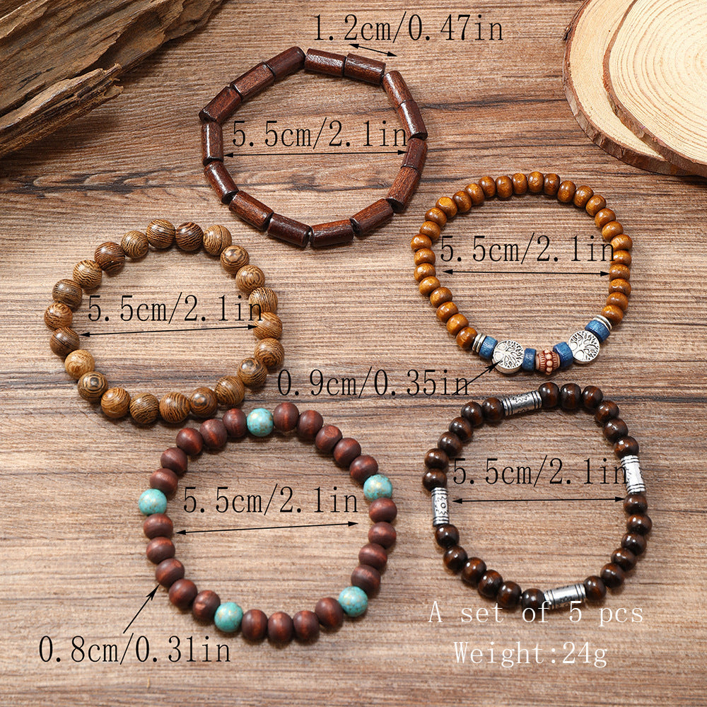 Handmade Beaded Men's Retro Multi-layer Bracelet 7d98b8d9 2837 4239 91f5 d0a402bf7043