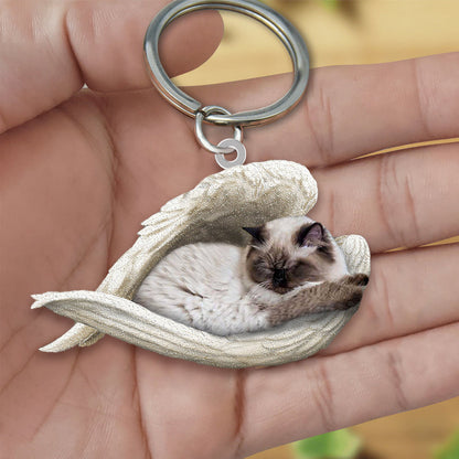 New Unique Dogs And Cats Sleeping Angel Pendant Car Key Ring 7d994a9c 20d1 4c04 a717 15dcf5e8cb91