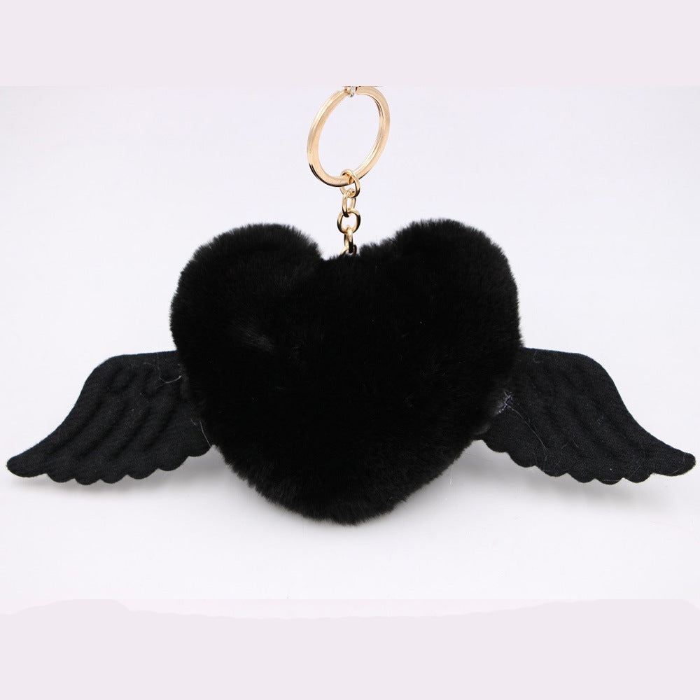 Heart Wool Ball Keychain Pendant 7dab9216 beea 4707 b78b 6960ec484b37