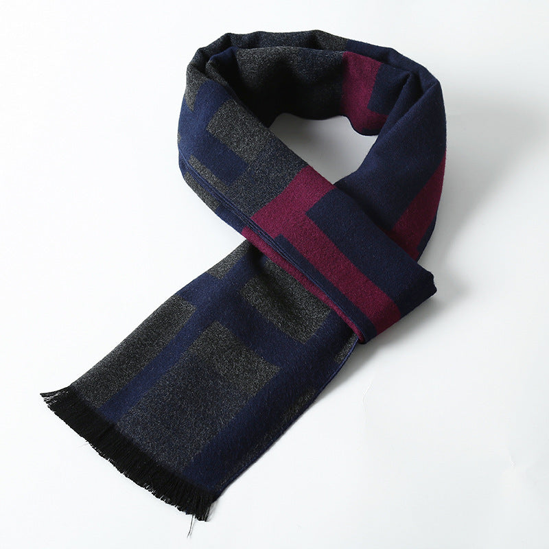 Simple Plaid Warm Keeping Artificial Cashmere Scarf 7dcf209e 8603 48aa 8dfe a9c14a9d5874