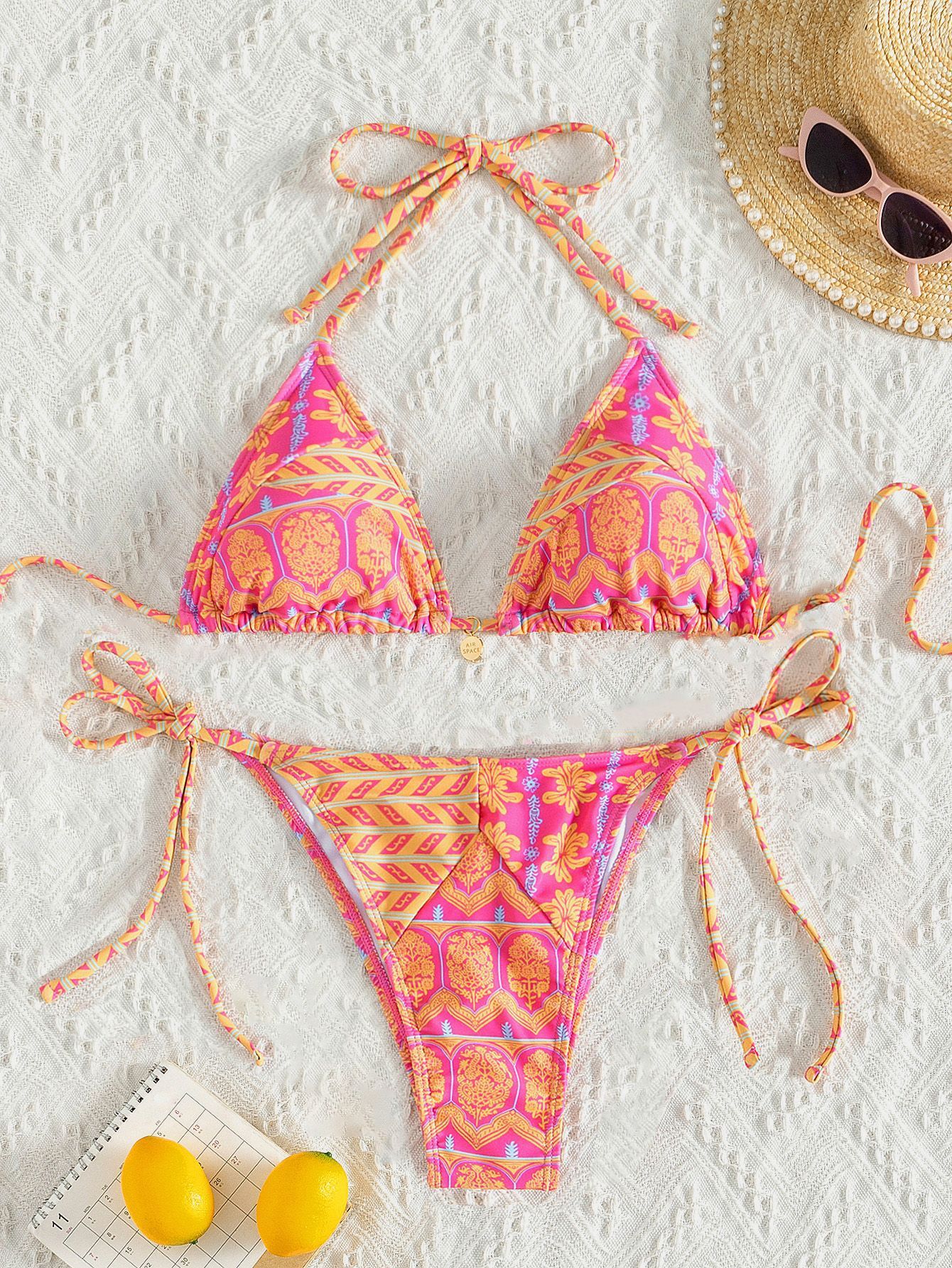 Split Bikini Printing Stitching Bandage Swimsuit 7dd0fde1 e97f 4e99 9c96 07cd278ad10f