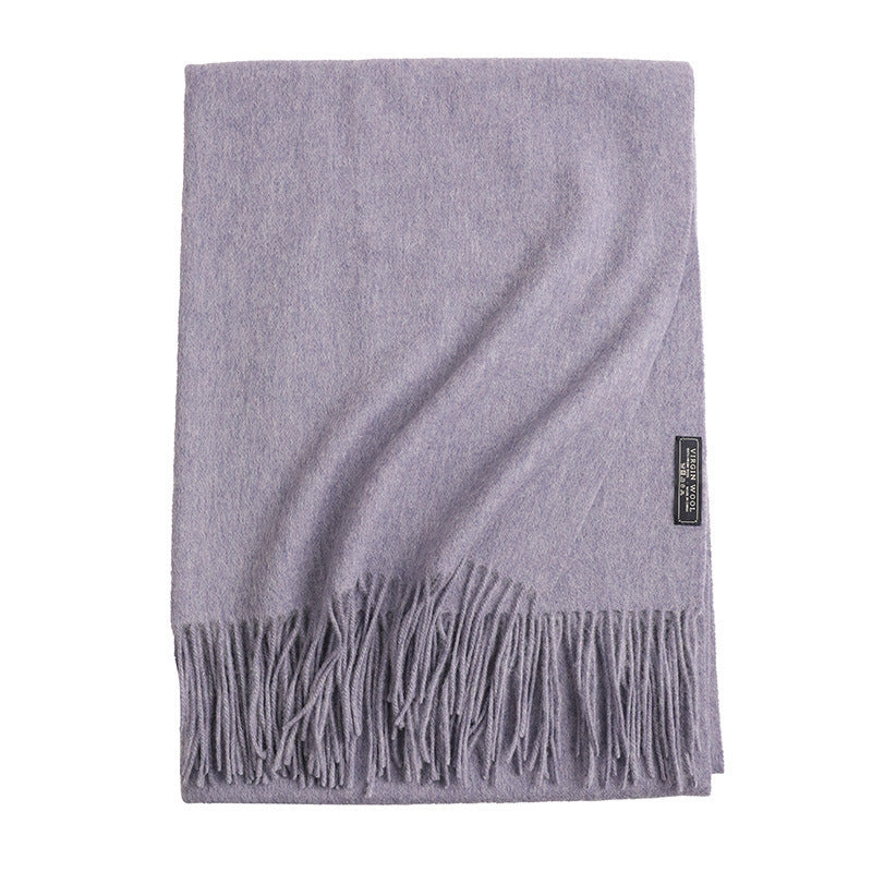 New Solid Color Wool Long Beard Warm Tassel Scarf Thick 7dd2cc9d 9129 44c7 b3f0 5f8be63ff77f
