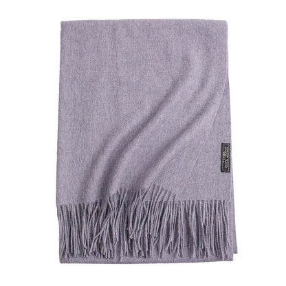 New Solid Color Wool Long Beard Warm Tassel Scarf Thick 7dd2cc9d 9129 44c7 b3f0 5f8be63ff77f