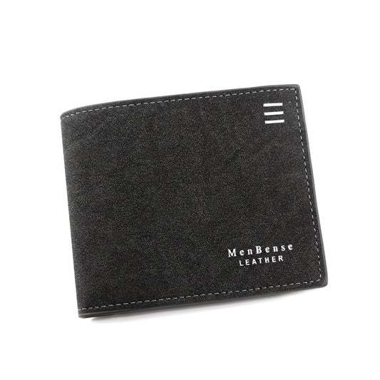 New Personalized Men's Short Wallet Fashion Silk Screen Wallet Men's Frosted Clutch Wallet 7df5b1a0 93d3 4704 bd11 161736e9a0