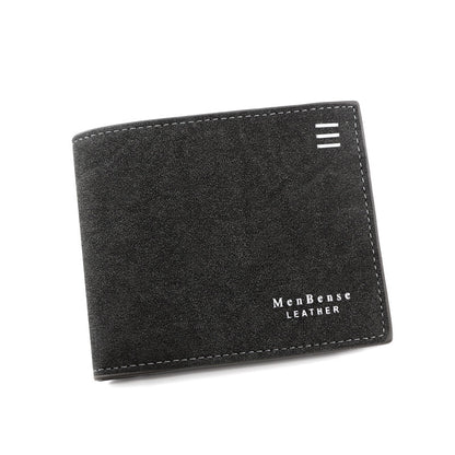New Personalized Men's Short Wallet Fashion Silk Screen Wallet Men's Frosted Clutch Wallet 7df5b1a0 93d3 4704 bd11 161736e9a0