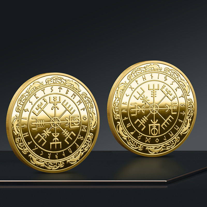 Viking Lunavin Aoding Logo Compass Commemorative Coin 7e08b742 4624 4d31 9865 603644865ebc