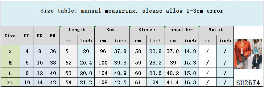 European And American Women's Clothing Jacket Leather Coat Deerskin Velvet Elegant Lapel Tassel Short Coat For Women Autumn A