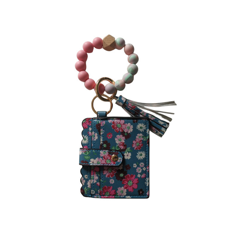 Silicone Beads Bracelet Key Chain Leopard Print 7e33a234 f89a 4dd5 89ae 21b7c3621213