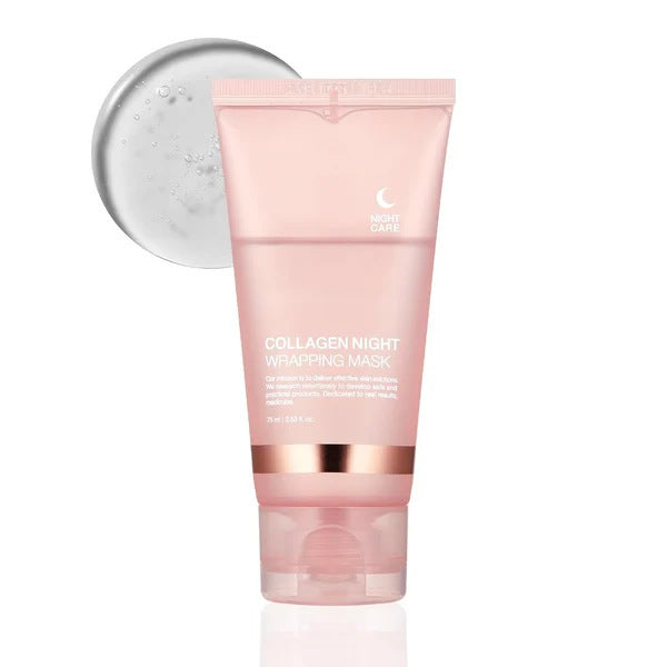Face Night Mask Collagen Wrapping Mask Natural Ingredients Firming Elasticity & Hydration Anti-wrinkle For Skin Care 7e671d93