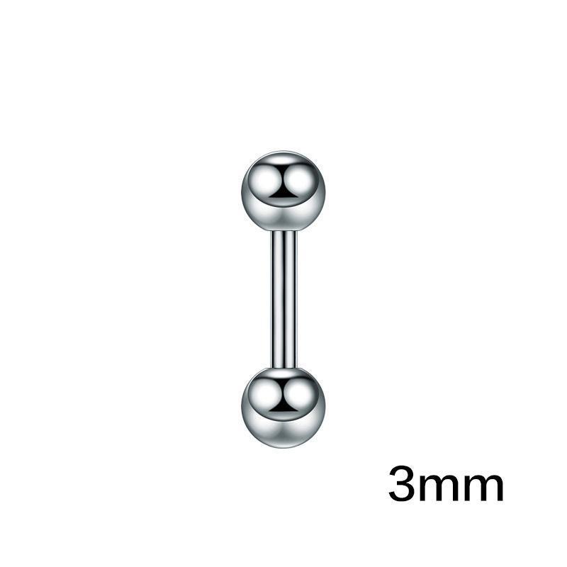 Titanium Steel Double-sided Ball Ear Bone Stud Dumbbell Earrings 7e7c043a c6c2 4cf2 9b58 7c1e75afceb2