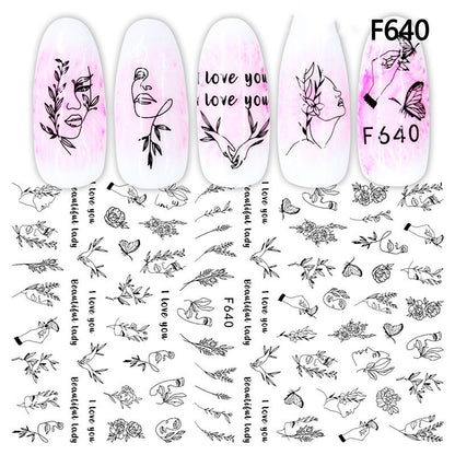 Japanese Three-dimensional 5D Embossed Nail Stickers 7e813d76 882a 4efd a8d1 ae1dc19c3a54