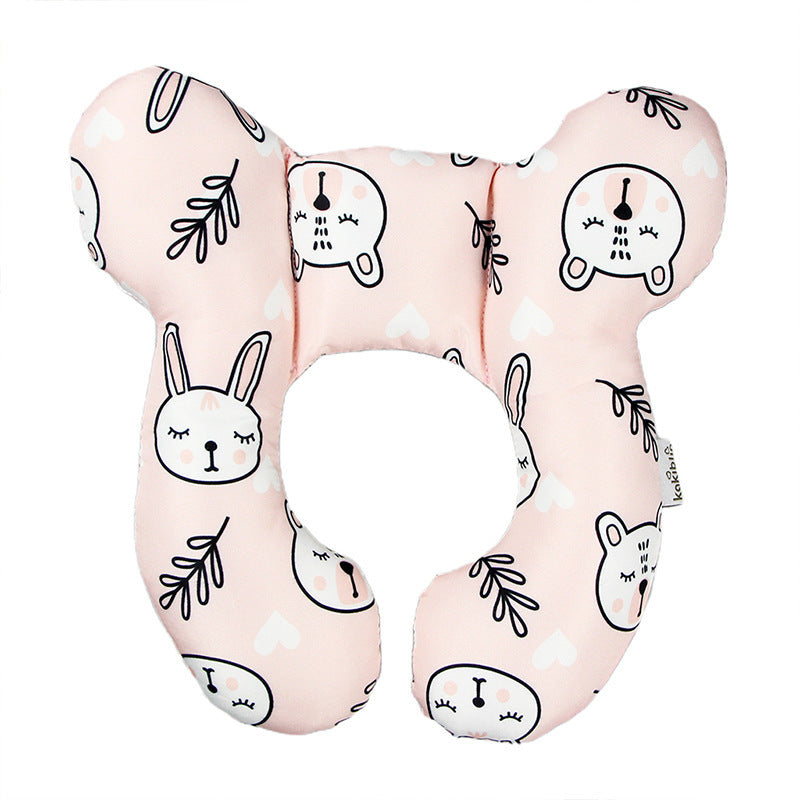 Cute Cartoon Pattern Baby U-shape Pillow Travel Car Seat Neck Protector 7e871164 5cfb 47c5 9aee 3173a278fc44