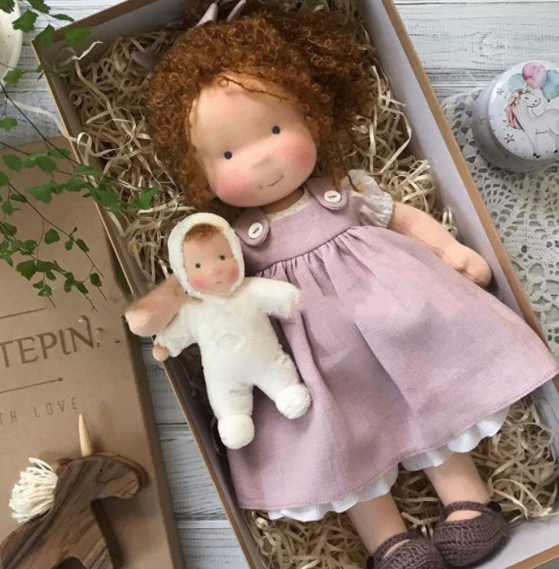 Handmade Plush Doll Golden Curly Girl Finished Product 7e91de95 07fd 43b1 8ed2 0627297f3aa8