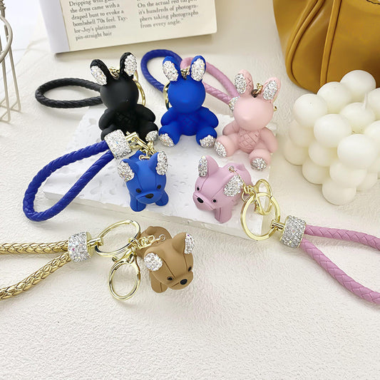 Cute Puppy Blue Key Exquisite Pendant With Keychain 7ea4551f b1ef 4494 a5f3 5be701278013