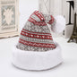 Snowflake Deer Knitted Wool Flannel Christmas Hat 7eaa6464 78f3 4efa 86be 6758a90dade2