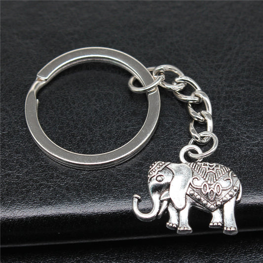 Single-sided Elephant Pendant Keychain 7eab27a5 dafd 4f5d ac5c fdb009a930f8