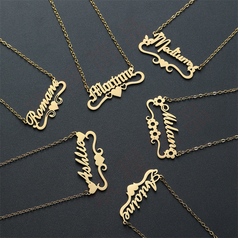 Stainless Steel English Letter Pendant Plated 18K Gold 7eb261a2 6430 415f 9311 27d0c8c20671