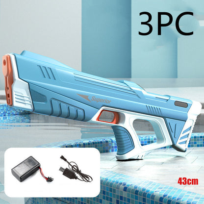 Summer Full Automatic Electric Water Gun Toy Induction Water Absorbing High-Tech Burst Water Gun Beach Outdoor Water Fight To