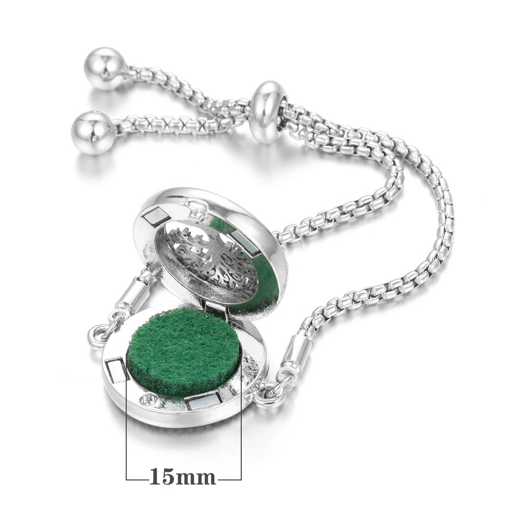 Lucky Tree Aromatherapy Oil Stainless Steel Alloy Bracelet 7ec6ad13 5ad7 4892 8cf5 14d4506af295