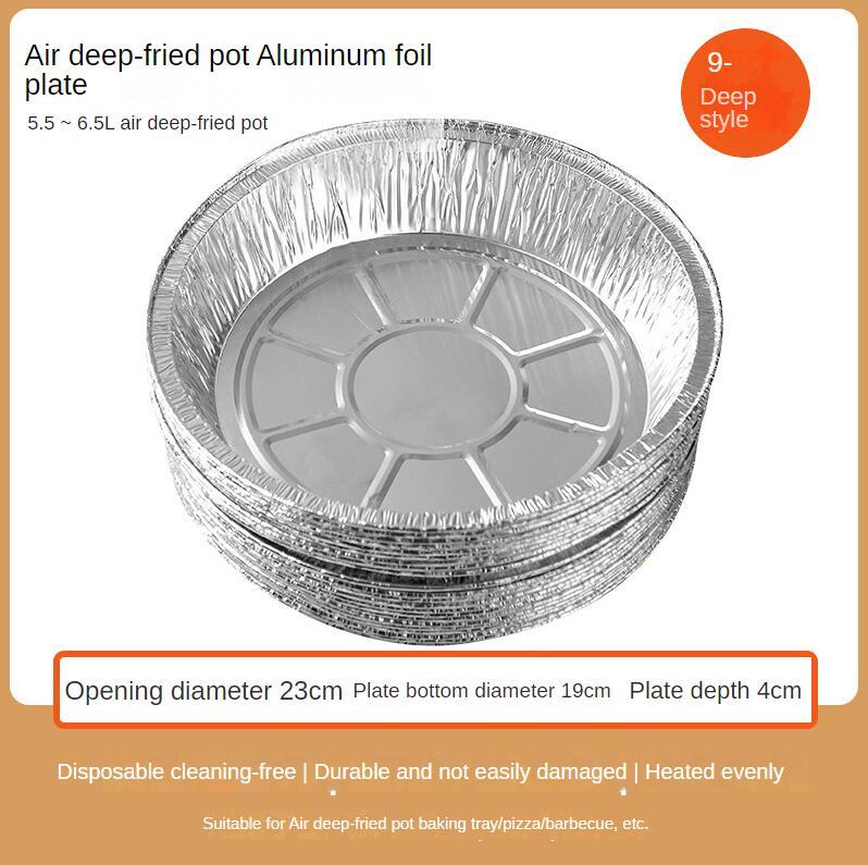 Non-stick Aluminum Foil Liners Air Fryer Disposable Paper Liner Oil-proof Steaming Basket Kitchen Tool BBQ Drip Pan Tray 7ecf