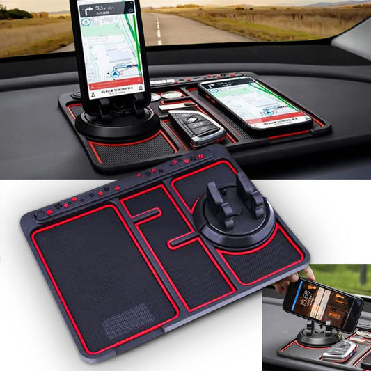 Non-Slip Car Phone Pad For 4-in-1 Car Parking Number Card Anti-Slip Mat Auto Phone Holder Sticky Anti Slide Dash Phone Mount 