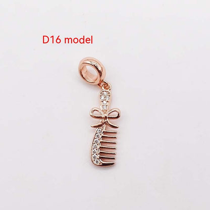 Copper Plating 14K Gold Large Hole Spacer Bead Can String Leather Rope Bracelet Pendant 7eea3f74 d75a 479f bc1e 317212e9e76c 
