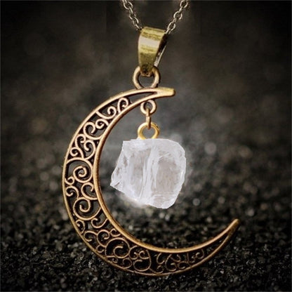 Natural Stone Crystal Necklace Vintage 7efb6dd9 8829 4a4b ade3 e79dbe7d3df0