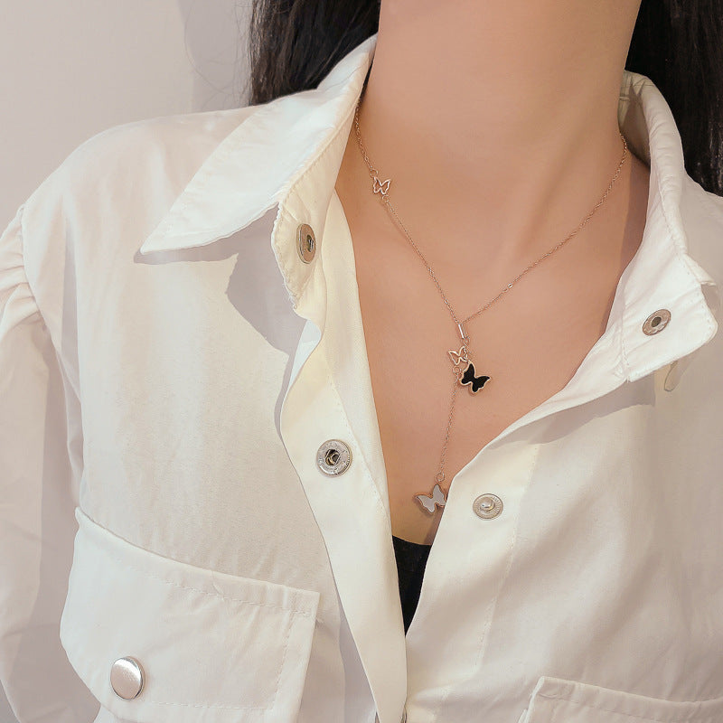 English Number Butterfly Xiaoman Waist Clavicle Necklace 7efb8c42 e27f 4bc5 825f b4f526b71c25