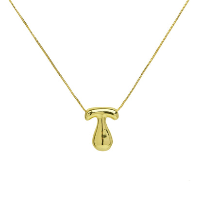Brass Glossy Balloon English Letter Pendant Necklace 7efd1875 673c 45d0 9743 6232d00dc5ef