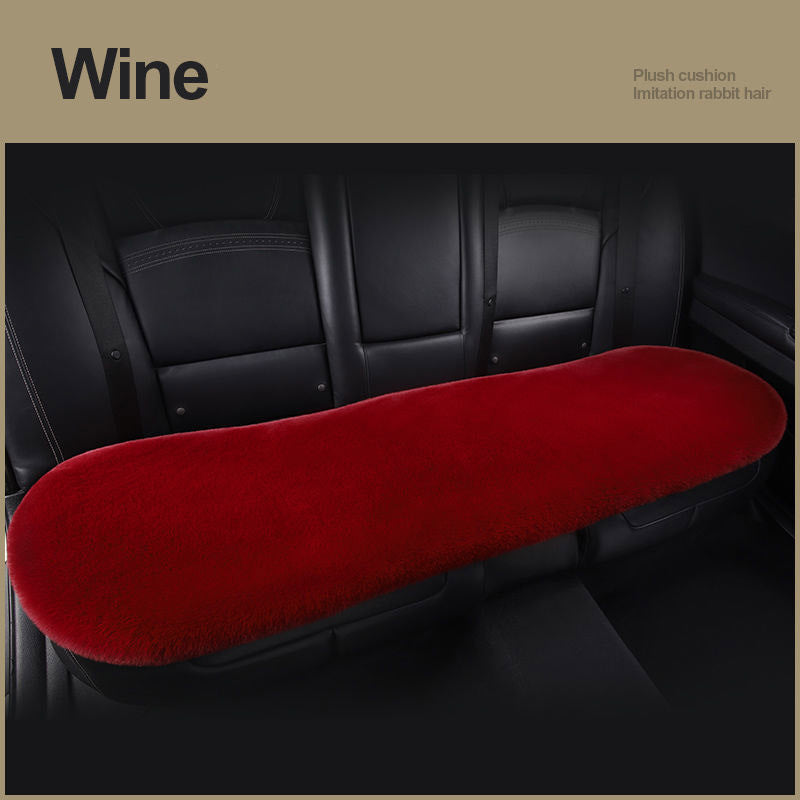 Car Seat Winter Plush Single Seat Square Cushion 7f01ef54 729e 478b 8262 b36caf1569f4