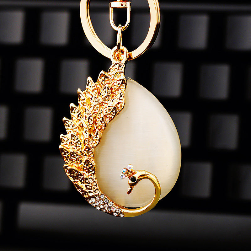 Diamond Crystal Swan Car Key Ring 7f0640c0 db3e 4832 bf72 be8d05a04fb5