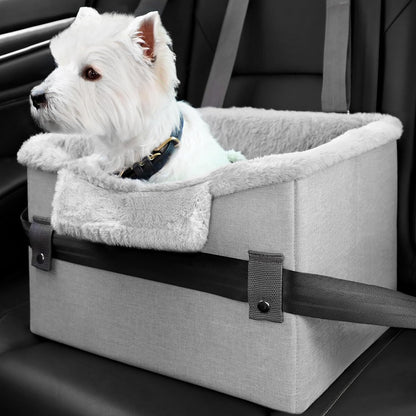 Portable Small Dog Car Seat Dog Booster Seat For Car With Clip-On Safety Leash Perfect For Small Pets Pet Products 7f10681d c