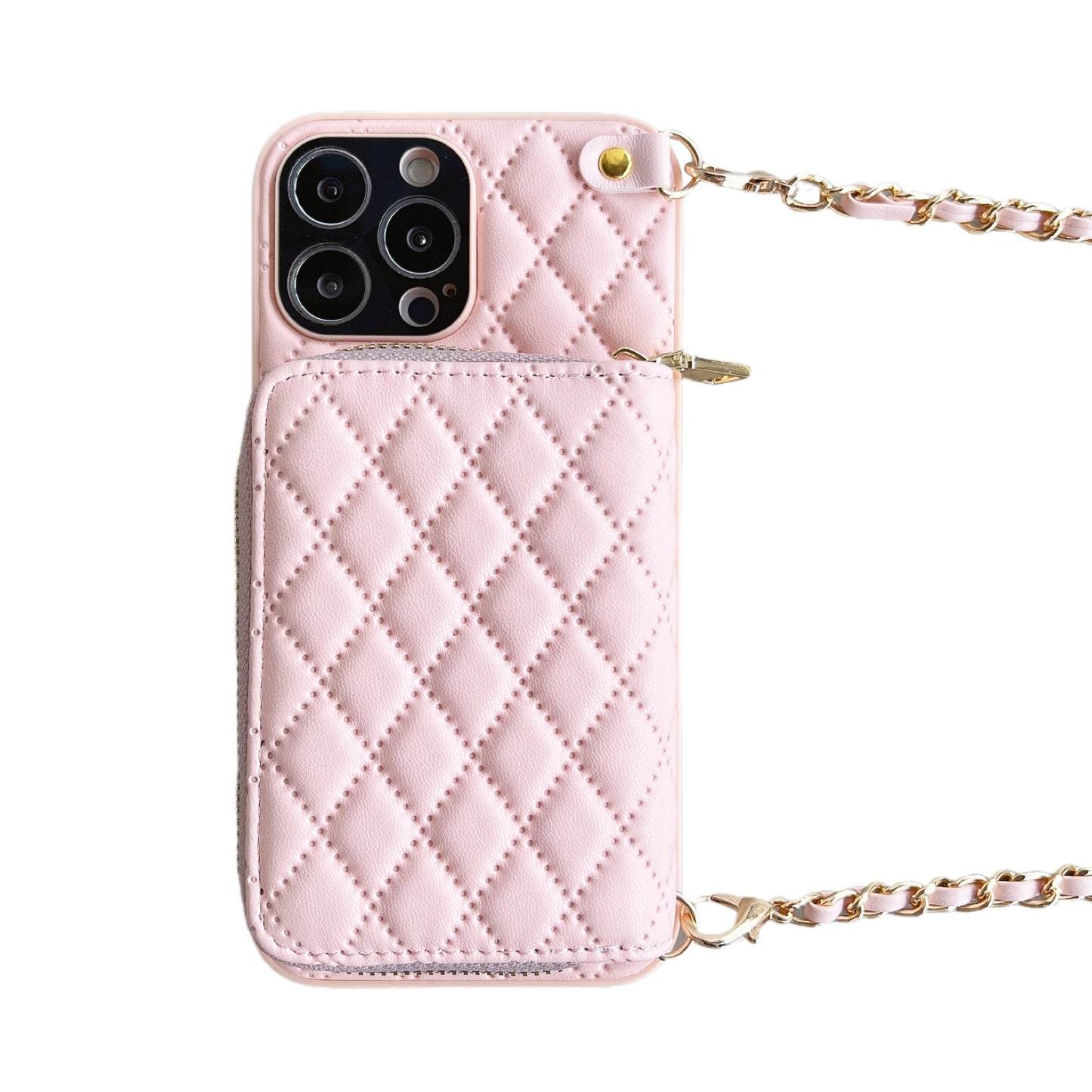 Crossbody Card Insert Case Luxury Rhombus Lamb Skin 7f1380a5 08ae 49f2 ac58 dc5548edd227