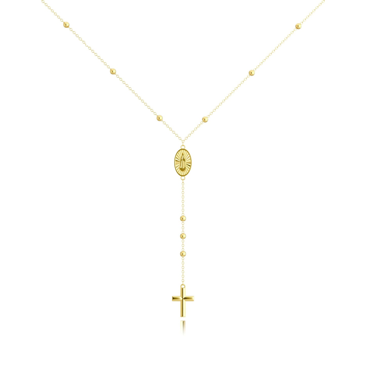 Fashion Cross Necklace Exquisite Y-shaped Bead Necklace 7f1bc256 0c39 45d1 9a66 a85b46e7e70a