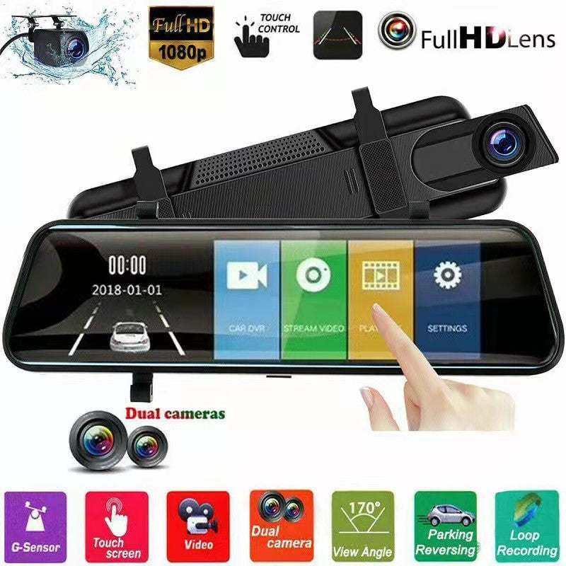 HD Night Vision Front And Rear 10 Inch 12 Inch Streaming Media Electronic Rearview Mirror 7f2e7b93 348b 4d8f a6c4 6c35b16b3fa