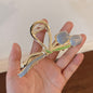 Oil Dripping Tulip Metal Grip Back Head Elegant Barrettes 7f4156f1 8407 498b a855 5b2518aee654