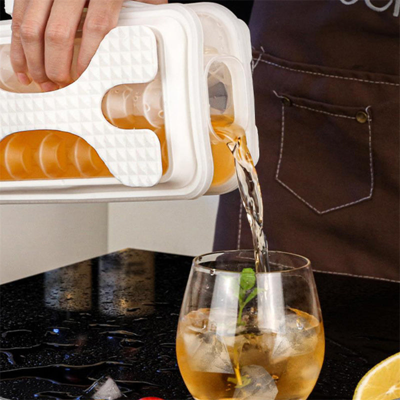 2in1 Portable Silicone Ice Ball Mold Ice Maker Water Bottle Ice Cube Mould Bottle Creative Ice Ball Diamond Curling Summer Kitchen Gadgets - HD Wireless Product #7