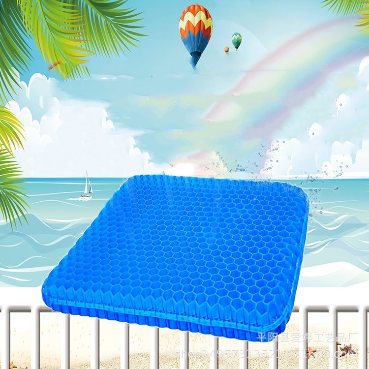 Summer Gel Seat Cushion Breathable Honeycomb Design For Pressure Relief Back Tailbone Pain For Home And Car 7f75cb9d 7f26 449