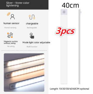 Smart Infrared Sensor Lamp Wireless Magnetic Long Cabinet Light With Rechargeable Hallway Wardrobe 7f75e668 6018 4fac 8771 92