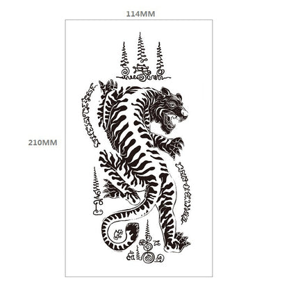 Animal Pattern Tiger Lion Half Arm Water Transfer Imitation Tattoo 7f7e9bbe bcbf 4c0d 8e81 cfe5d01e0125