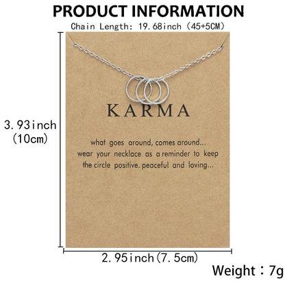 Creative Card Three Circle Geometry Necklace 7f843551 6f4a 4b41 b5d0 3b6dad277313