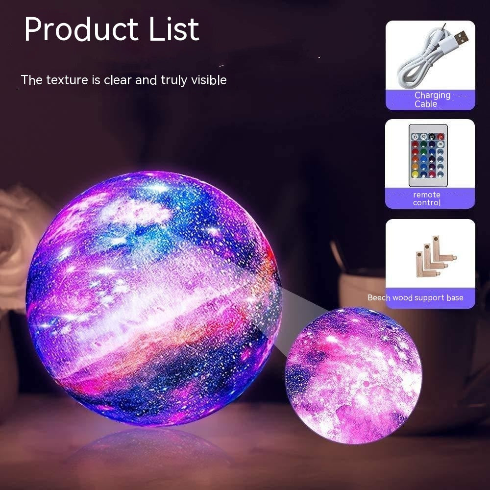 3D Printing Moon Light Galaxy  Light - HD Wireless Product #5