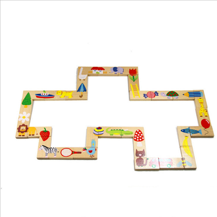 28 Animal Dominoes Children's Wooden Toy - HD Wireless Product #4