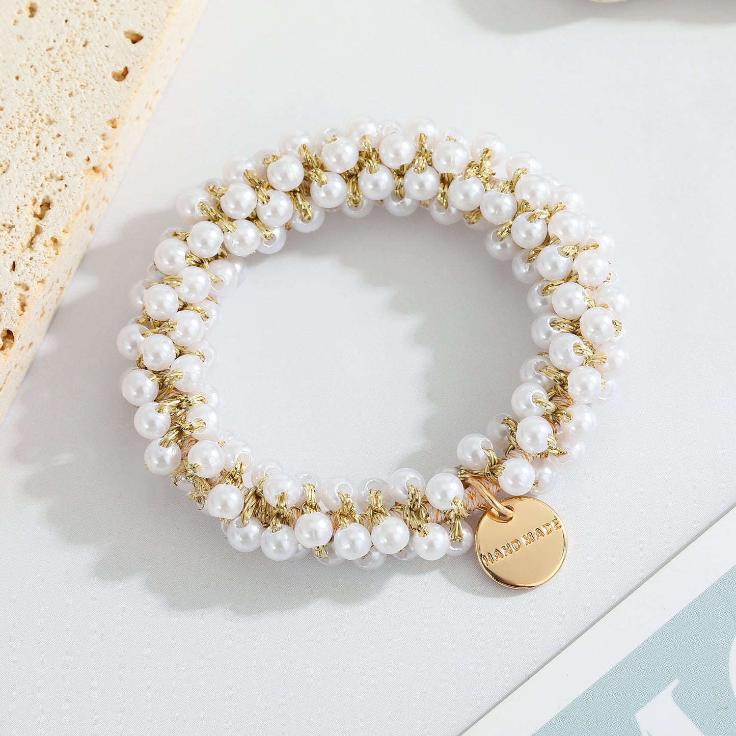 Multicolor Crystal Pearl Hair Ring Simple Girl Tieshair Bands Ins 7fac9cad b868 4b54 9d8f d93187aa0361
