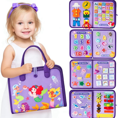 New Busy Book Children's Busy Board Dressing And Buttoning Learning Baby Early Education Preschool Sensory Learning Toy 7fc25
