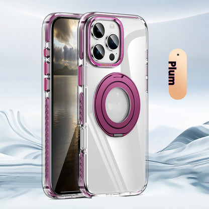 Phone Case Transparent 360 Magnetic Rotating Bracket Drop-resistant - 图片 11