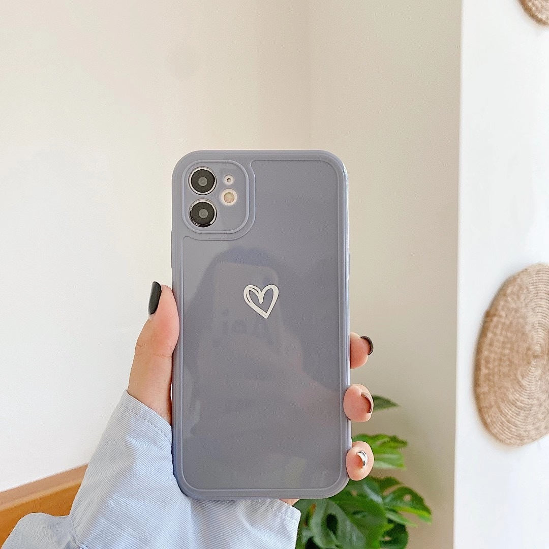 Couples Love Suitable For Iphone14 Phone Case SE, 13 Solid Color 12, XsMax Soft Case 7fe6f253 dafc 4dd4 bd54 8d86ccdf30b0