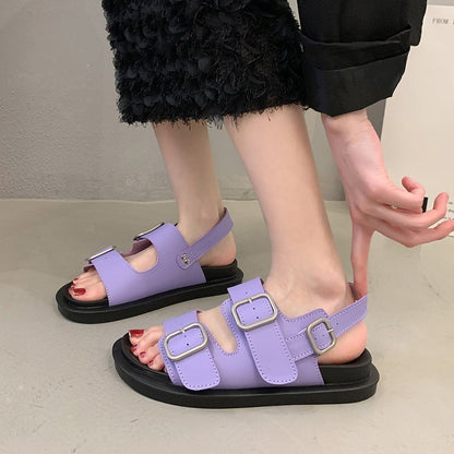 Women's Summer Outdoor Soft-soled Double-strap Platform Sandals 7fecd4d4 fe64 40e7 9fb0 46cec0843560