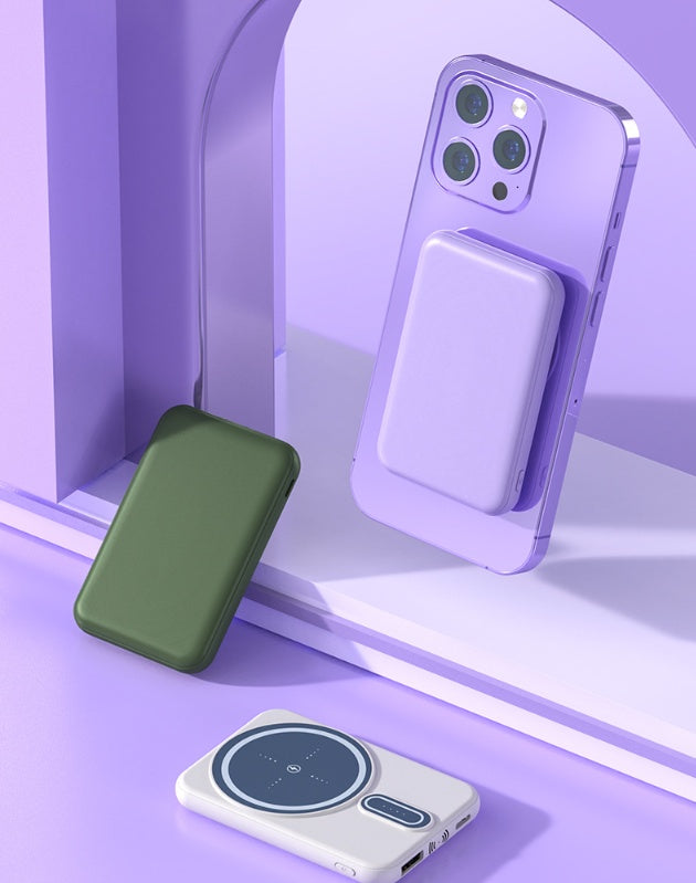 Magnetic Suction Charging Bank Wireless Charging Bank Mobile Power Supply - 图片 2