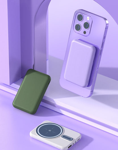 Magnetic Suction Charging Bank Wireless Charging Bank Mobile Power Supply - 图片 2